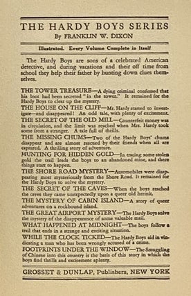 The Mystery of Cabin Island (The Hardy Boys Mystery Stories, Book 8)