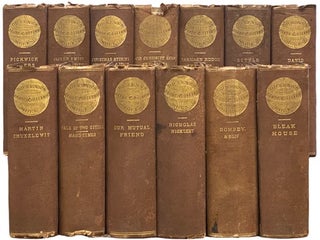 Item #2337751 Works of Charles Dickens, Globe Edition, 13 Volumes: Pickwick Papers; Oliver Twist....