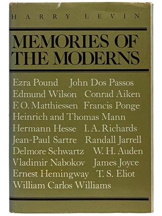 Item #2338988 Memories of the Moderns. Harry Levin