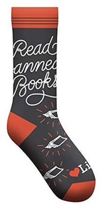 Item #2339817 Read Banned Books Socks. Gibbs Smith
