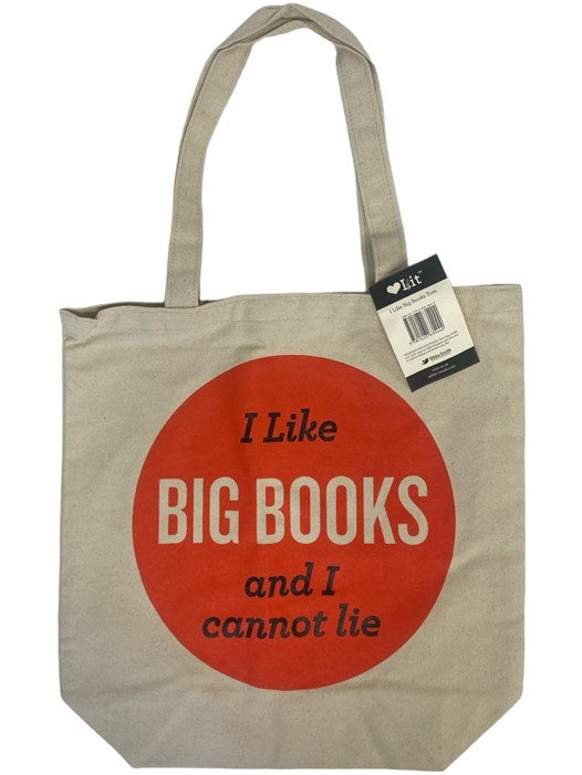 Item #2339825 I Like Big Books and I Cannot Lie Canvas Tote. Gibbs Smith.