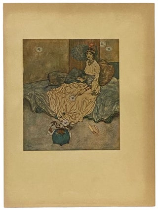 Item #2340075 Arabian Nights Tipped-in Color Plate Illustrated by Edmund Dulac, 1907