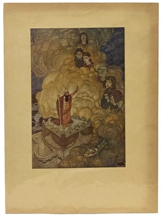 Item #2340076 Arabian Nights Tipped-in Color Plate Illustrated by Edmund Dulac, 1907