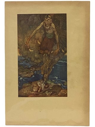 Item #2340077 Arabian Nights Tipped-in Color Plate Illustrated by Edmund Dulac, 1907