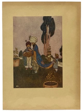 Item #2340082 Arabian Nights Tipped-in Color Plate Illustrated by Edmund Dulac, 1907