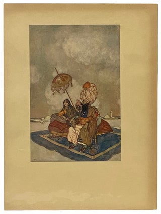Item #2340083 Arabian Nights Tipped-in Color Plate Illustrated by Edmund Dulac, 1907