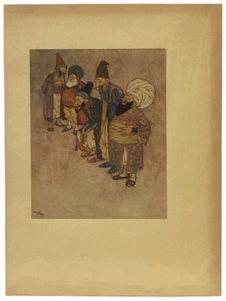 Item #2340084 Arabian Nights Tipped-in Color Plate Illustrated by Edmund Dulac, 1907