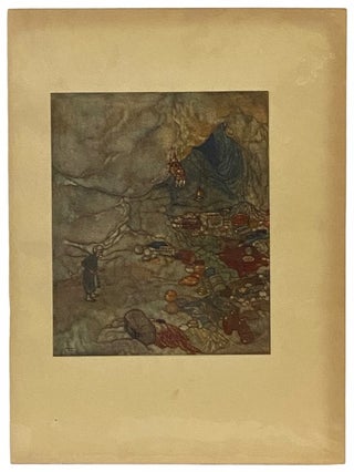 Item #2340087 Arabian Nights Tipped-in Color Plate Illustrated by Edmund Dulac, 1907