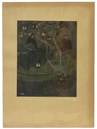 Item #2340088 Arabian Nights Tipped-in Color Plate Illustrated by Edmund Dulac, 1907