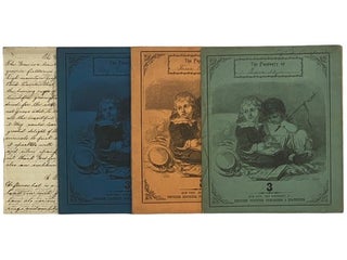 Item #2341080 Set of 4 1870s School Composition Books, Manuscript English and German Prose