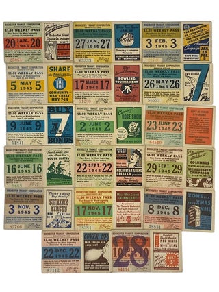 Item #2341124 Assorted Rochester Transit Corporation Tickets, 17 Total, 1945 and 1948