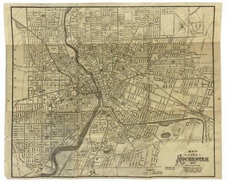 Item #2341143 Black-and-White Fold-out Map of the City of Rochester, 1917 [New York