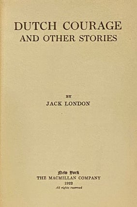 Dutch Courage and Other Stories