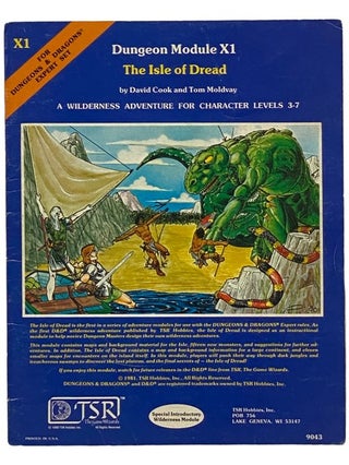 Item #2341588 The Isle of Dread: An Adventure for Character Levels 3-7 (Dungeons Module X1, for...
