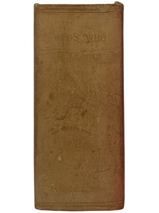 Who's Who in America: A Biographical Dictionary of Notable Living Men and Women of the United States, Volume VIII: 1914-1915