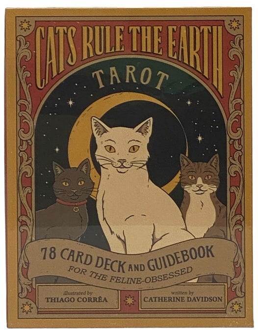 Item #2342678 Cats Rule the Earth Tarot: 78 Card Deck and Guidebook for the Feline-Obsessed. Catherine Davidson.