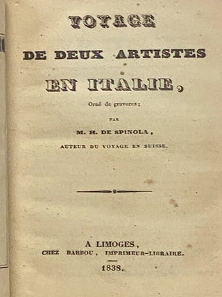 Voyage de Deux Artistes en Italie