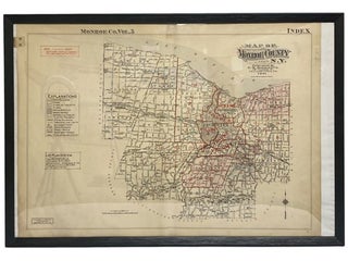 24 x 36 Framed Map of Monroe County, New York (Monroe Co. Vol. 5