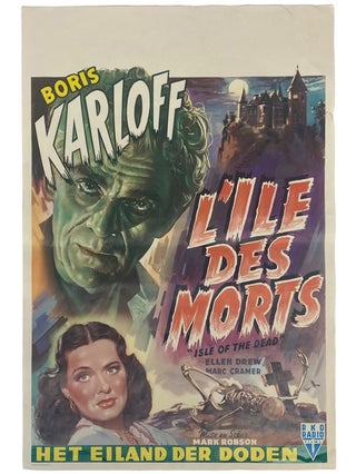 Item #2343561 14 x 21 1/4 Color 1945 Boris Karloff L'Ile Des Morts Movie Poster [Isle of the...
