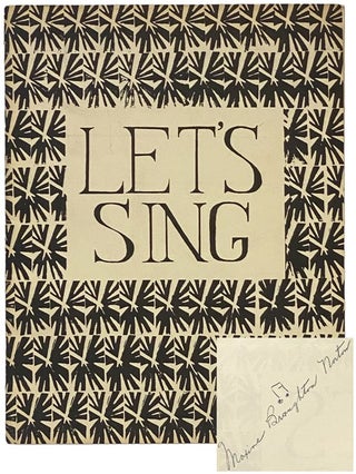 Item #2343564 Let's Sing. Maxine Broughton Norton