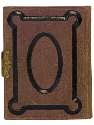 19th Century Photograph Album with Decorative Brass Clasp, Embossed Design with Color Cameo Portrait, Gilt Edges