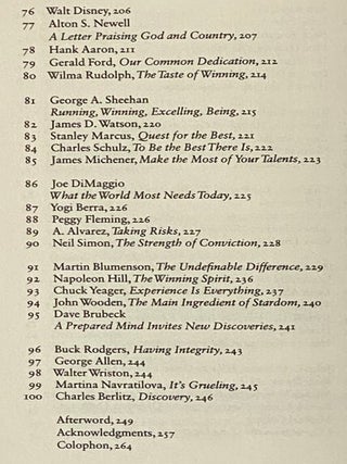 Excellence: An American Treasury (Westvaco American Classics Series No. 31, Christmas 1988)