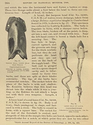 Aboriginal American Harpoons: A Study in Ethnic Distribution and Invention (Smithsonian Institution)
