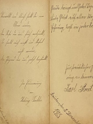 Poesie [Edwardian Era Manuscript Volume of Verse in German]
