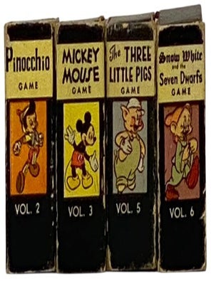 Partial Set of Walt Disney Themed Playing Cards: Pinocchio; Mickey Mouse; The Three Little Pigs; Snow White and the Seven Dwarfs (Vols. 2, 3, 5, 6) (Russell's Popular Games) (Mickey Mouse Library of Card Games 'A Bus Load of Fun' Set)
