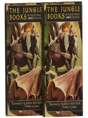 Item #2350426 The Jungle Books Volumes 1 & 2. Rudyard Kipling