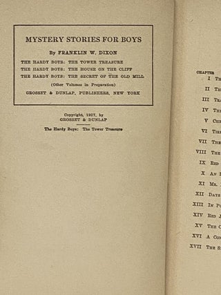 The Tower Treasure (The Hardy Boys Mystery Stories Book 1)