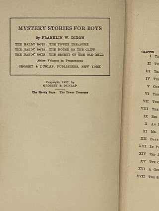 The Tower Treasure (The Hardy Boys Mystery Stories Book 1)