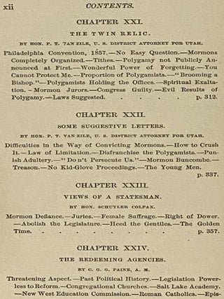 The Women of Mormonism; or The Story of Polygamy as Told by the Victims Themselves.