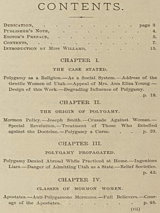 The Women of Mormonism; or The Story of Polygamy as Told by the Victims Themselves.