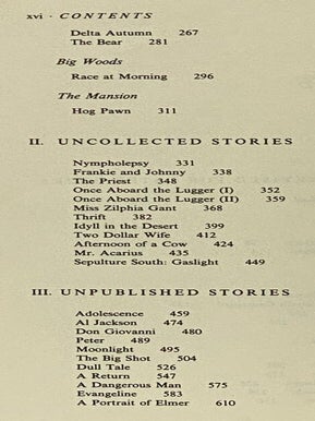 Uncollected Stories of William Faulkner