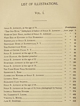 The Life and Work of Susan B. Anthony, Including Public Addresses, Her Own Letters and Many from Her Contemporaries During Fifty Years - A Story of the Evolution of the Status of Women, Including the Triumphs of Her Last Years, Account of Her Death and Funeral and Comments of the Press, in Three Volumes