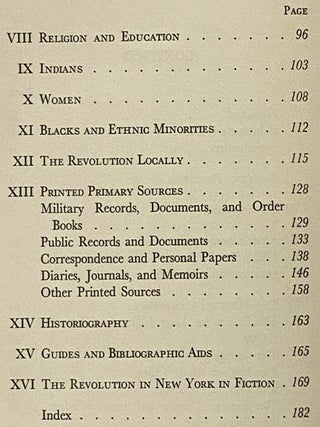 New York in the American Revolution: A Bibliography