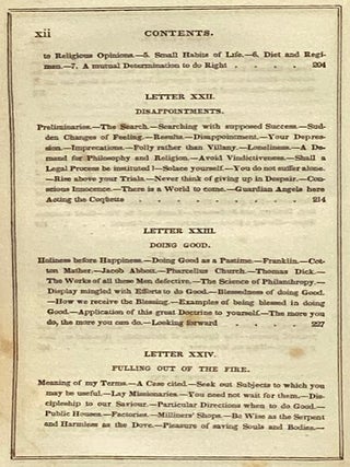 Letters to a Sister; or Woman's Mission. to Accompany the Letters to Young Men. (Alcott's New Series.)