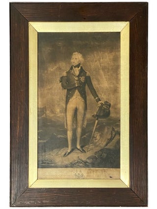 Item #2352324 Portrait of the Right Honorable Admiral Lord Nelson, K.B., Mezzotint Framed Under...