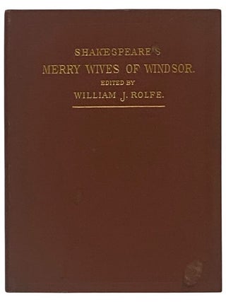 Item #2352489 Shakespeare's Comedy of The Merry Wives of Windsor (English Classics Series)....