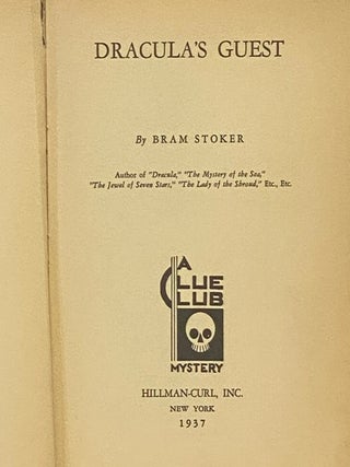Dracula's Guest: A Clue Club Mystery