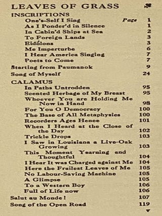 Leaves of Grass, Selected from the Complete Edition (The Harrap Library)
