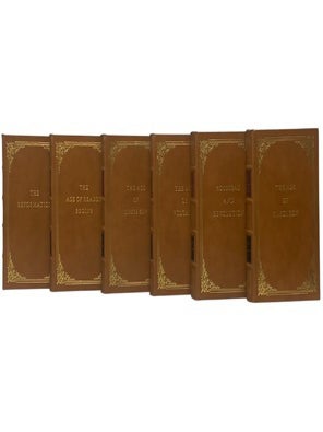 The Story of Civilization, in Eleven Volumes: I. Our Oriental Heritage, II. The Life of Greece, III. Caesar and Christ, IV. The Age of Faith, V. The Renaissance, VI. The Reformation, VII. The Age of Reason Begins, VIII. The Age of Louis XIV, IX. The Age of Voltaire, X. Rousseau and Revolution; XI. The Age of Napoleon