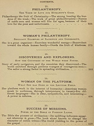 The World's Progress as Wrought by Men and Women in Art, Literature, Education, Philanthropy, Reform, Inventions, Business and Professional Life.