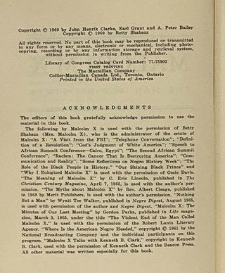 Malcolm X: The Man and His Times