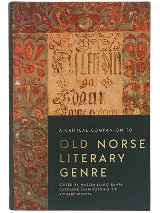 Item #2354079 A Critical Companion to Old Norse Literary Genre (Studies in Old Norse Literature)....