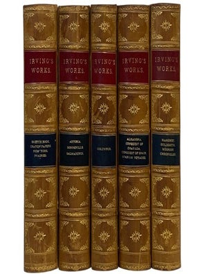 Item #2354280 Irving's Works, Partial Set in Five Volumes: The Sketch-Book of Geoffrey...