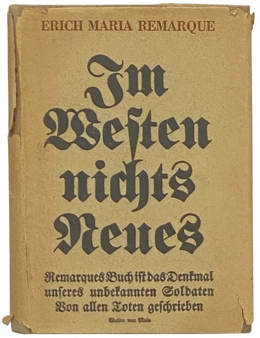 Item #2354590 Im Westen Nichts Neues [All Quiet on the Western Front]. Erich Maria Remarque.