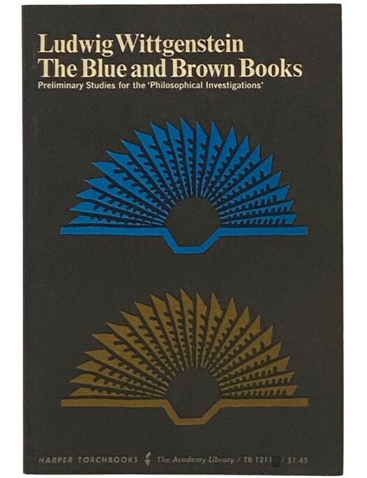 Item #2354701 The Blue and Brown Books (TB 1211H). Ludwig Wittgenstein.