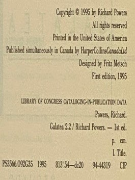 Galatea 2.2: A Novel